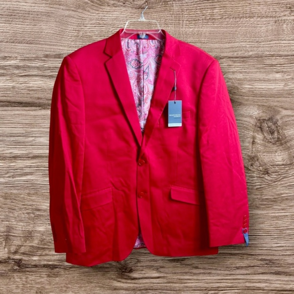 NWT Madison blazer. Motion stretch. Modern fit.  40S. Red